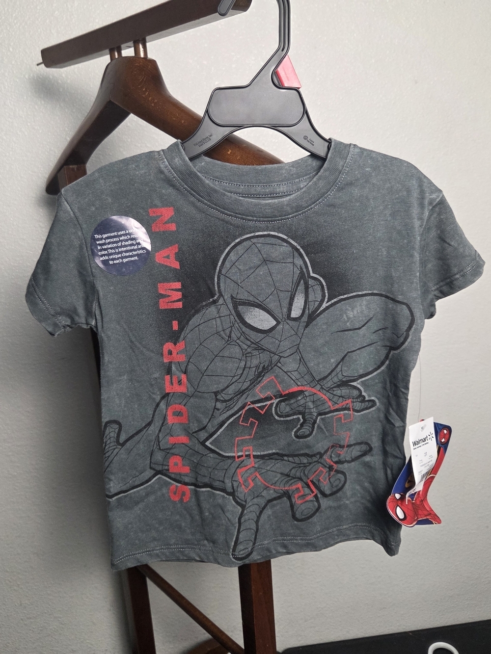 Marvel Spider-Man Gray Toddler Tee